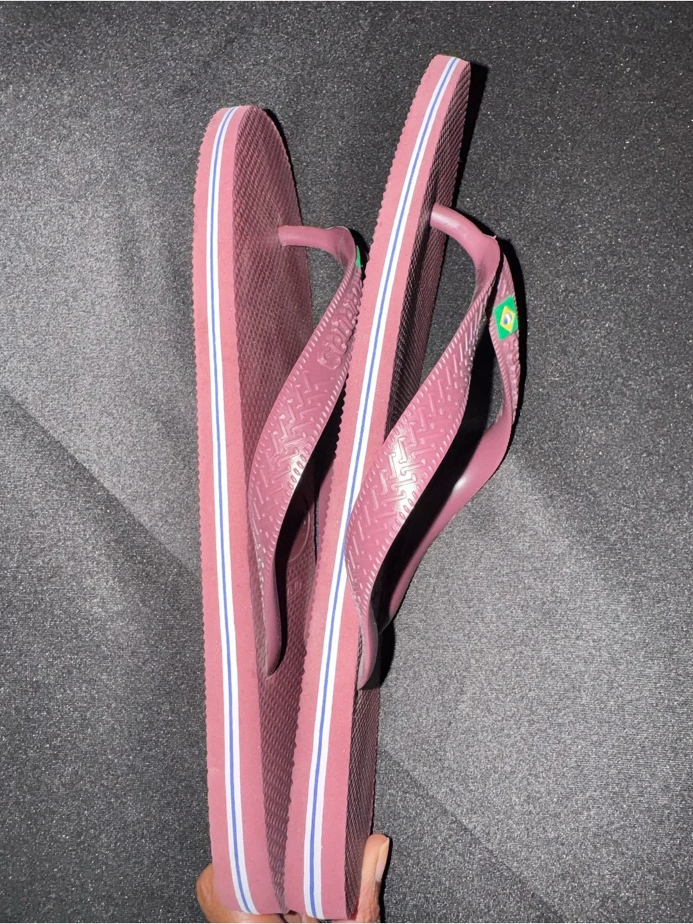 Havaianas Men's Burgundy Flip Flops
